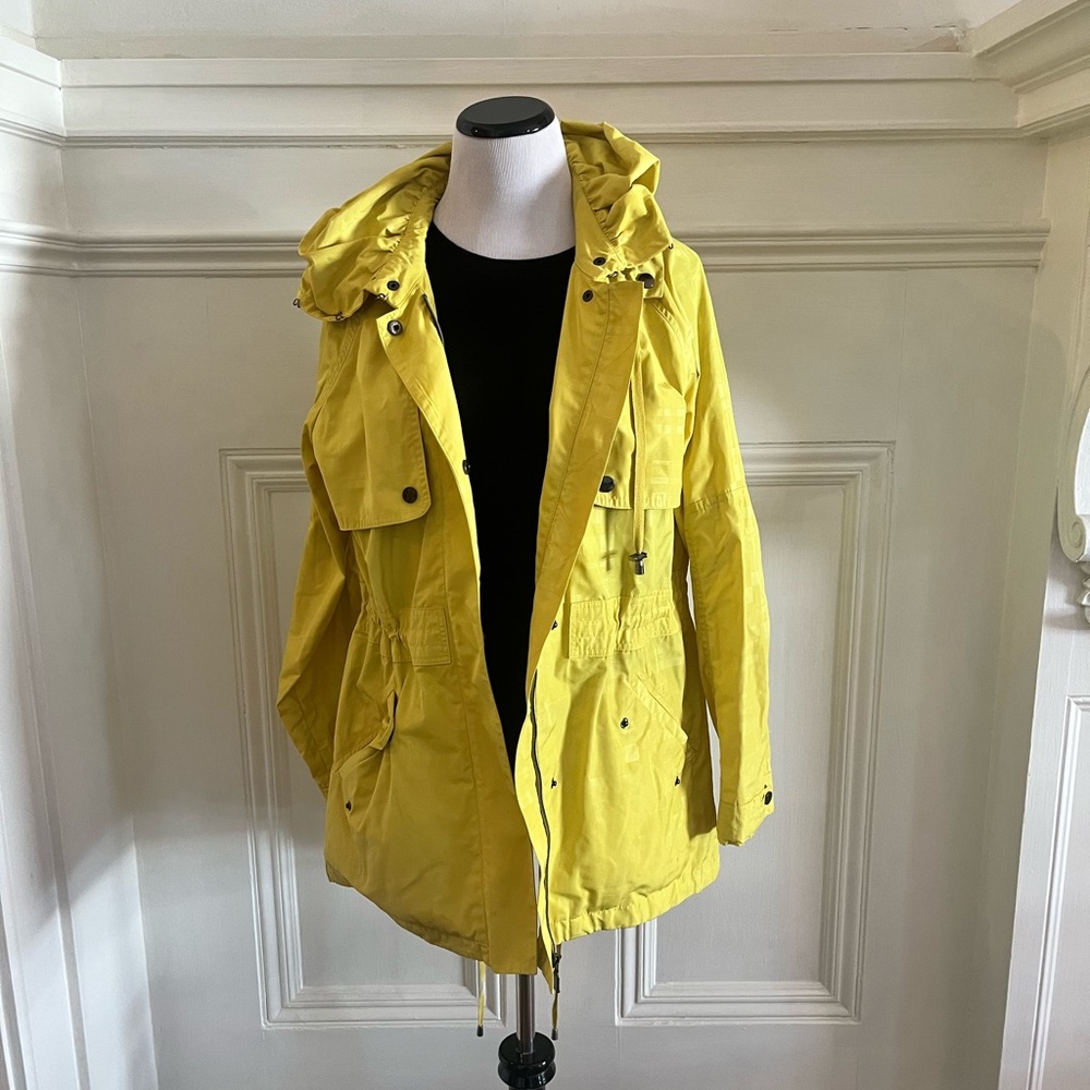 Yellow Hooded Women's Jacket